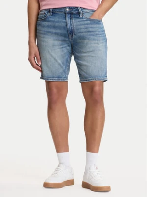 Guess Szorty jeansowe M6GDV2 D1095 Niebieski Regular Fit