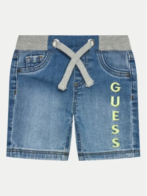 Guess Szorty jeansowe N4GD15 D4GV0 Niebieski Regular Fit