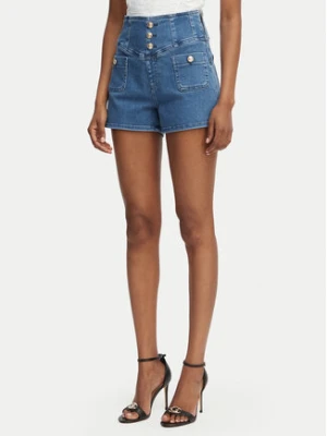 Guess Szorty jeansowe W6GD56 D0849 Niebieski Regular Fit