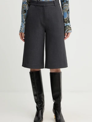 Guess szorty JOANDRA damskie kolor szary gładkie high waist W5BD63 W2402