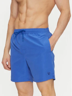 Guess Szorty kąpielowe F4GT01 WG282 Niebieski Regular Fit