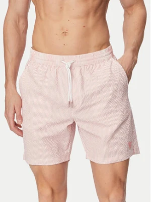 Guess Szorty kąpielowe F6GT11 WN342 Różowy jasny Regular Fit
