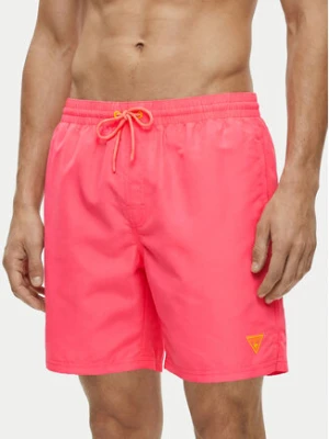 Guess Szorty kąpielowe F6GT24 WG282 MEDIUM Różowy Regular Fit