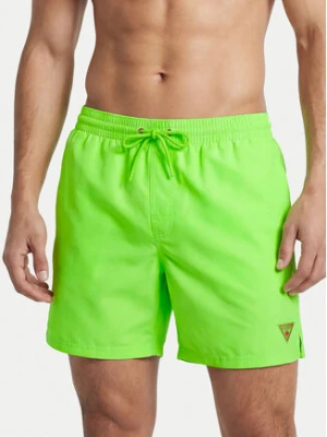 Guess Szorty kąpielowe F6GT24 WG282 MEDIUM Zielony Regular Fit