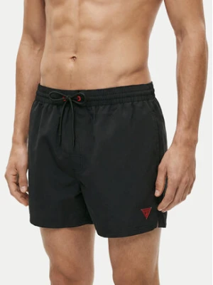Guess Szorty kąpielowe F6GT25 WG282 SHORT Czarny Regular Fit