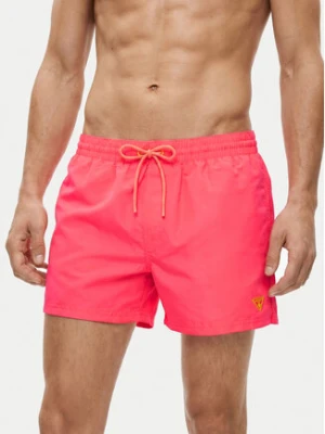 Zdjęcie produktu Guess Szorty kąpielowe F6GT25 WG282 SHORT Różowy Regular Fit