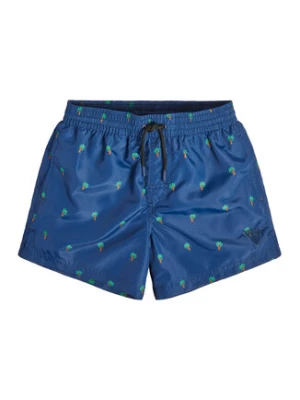 Guess Szorty kąpielowe L3GZ01 TEL62 Żółty Regular Fit