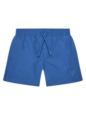 Guess Szorty kąpielowe L5GZ05 WG282 Niebieski Regular Fit