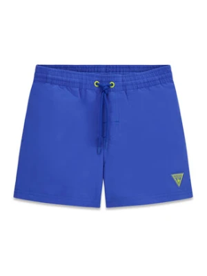Guess Szorty kąpielowe L6GZ03 WG282 Niebieski Regular Fit