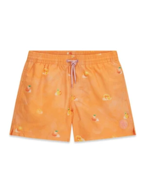 Guess Szorty kąpielowe L6GZ06 WN122 Pomarańczowy Regular Fit