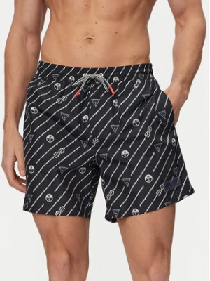 Guess Szorty kąpielowe M6GZ20 W2170 Granatowy Regular Fit