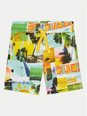 Guess Szorty materiałowe N5GD13 KA6R4 Kolorowy Regular Fit