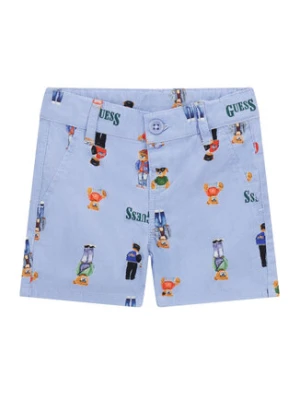 Guess Szorty materiałowe N6RD03 WFY91 Fioletowy Regular Fit