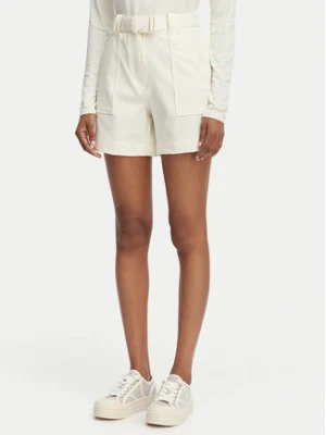 Guess Szorty materiałowe W6GD01 W1415 Kremowy Regular Fit