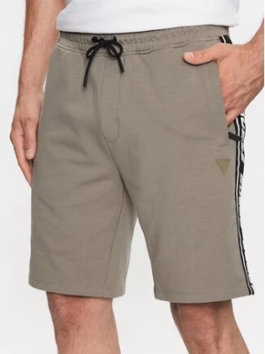 Guess Szorty sportowe Arlo Z2YD02 K6ZS1 Zielony Loose Fit