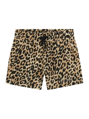 Guess Szorty sportowe J6RD07 KA6R4 Beżowy Regular Fit