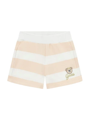 Guess Szorty sportowe K6GD04 KBOR4 Beżowy jasny Regular Fit