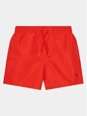 Guess Szorty sportowe L4GZ06 WG282 Czerwony Regular Fit