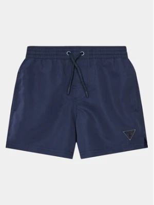 Guess Szorty sportowe L4GZ06 WG282 Granatowy Regular Fit
