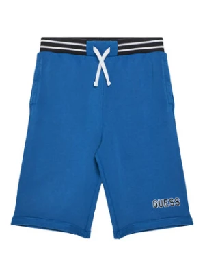 Guess Szorty sportowe L5GD12 KA6R4 Niebieski Oversize