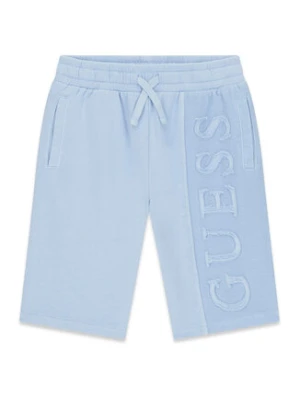 Guess Szorty sportowe L6GD01 KA6R4 Błękitny Regular Fit