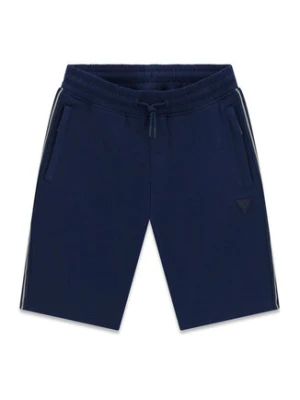 Guess Szorty sportowe L6GD17 K6ZS1 Granatowy Regular Fit