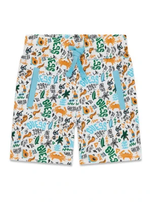 Guess Szorty sportowe N6GD00 KA6R4 Kolorowy Regular Fit