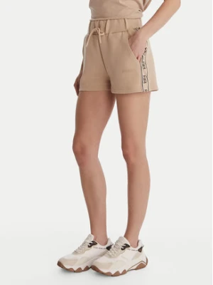 Guess Szorty sportowe V3GD13 KB3P2 Beżowy Regular Fit