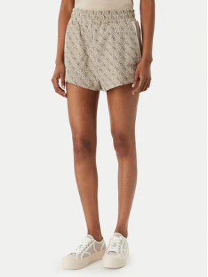 Guess Szorty sportowe V6GD02 K2959 Beżowy Regular Fit