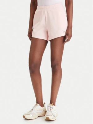 Guess Szorty sportowe V6GD14 K3090 Różowy Regular Fit