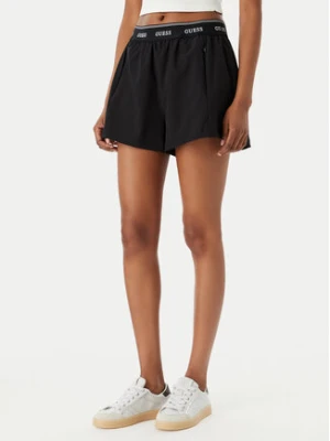 Guess Szorty sportowe V6GD18 W2344 Czarny Regular Fit