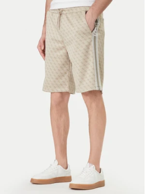 Guess Szorty sportowe Z6GD12 K3220 Beżowy Regular Fit