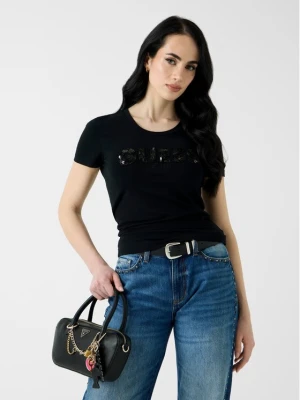 Guess T-Shirt W5GI17 J1314 Czarny Slim Fit