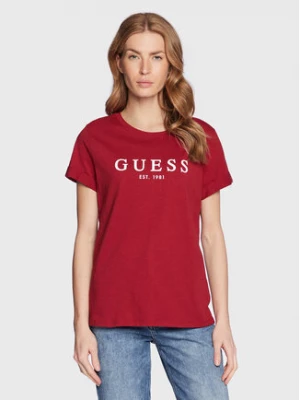 Guess T-Shirt 1981 W2BI68 K8G01 Czerwony Regular Fit