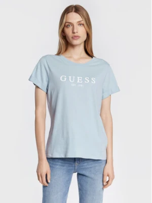 Guess T-Shirt 1981 W2BI68 K8G01 Niebieski Regular Fit