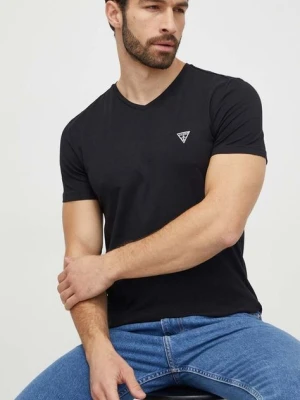 Guess t-shirt 2-pack CALEB męski kolor czarny z nadrukiem U97G03 KCD31