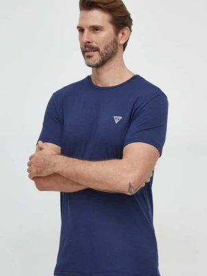 Guess t-shirt 2-pack CALEB męski kolor granatowy z nadrukiem U97G02 KCD31