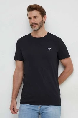 Guess t-shirt 2-pack CALEB męski kolor czarny z nadrukiem U97G02 KCD31