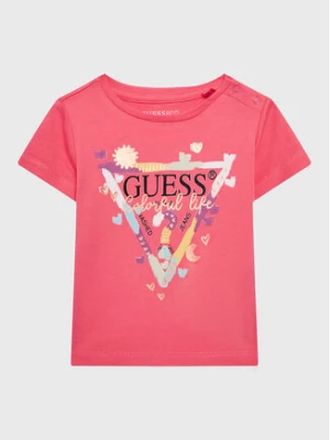 Guess T-Shirt A3GI00 K6YW3 Różowy Regular Fit