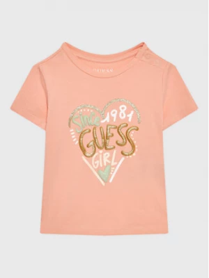 Guess T-Shirt A3GI01 K6YW1 Różowy Regular Fit