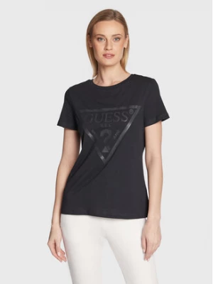 Guess T-Shirt Adele V2YI07 K8HM0 Czarny Regular Fit