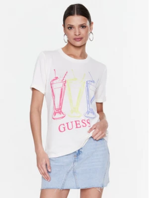 Guess T-Shirt Adelita W3RI24 KBK72 Écru Regular Fit