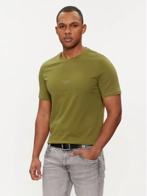 Guess T-Shirt Aidy M2YI72 I3Z14 Zielony Slim Fit