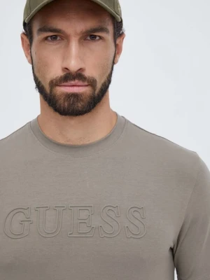 Guess t-shirt ALPHY męski kolor zielony z aplikacją Z2YI11 J1314