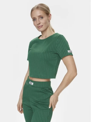 Guess T-Shirt Anneka Crop Tee V4RI02 KC2U2 Zielony Cropped Fit