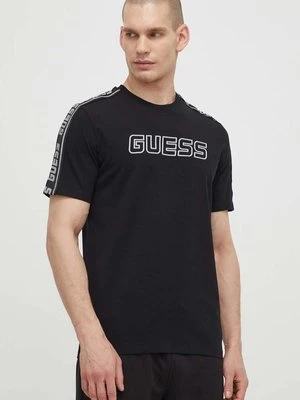 Guess t-shirt ARLO męski kolor czarny z aplikacją Z4GI18 J1314