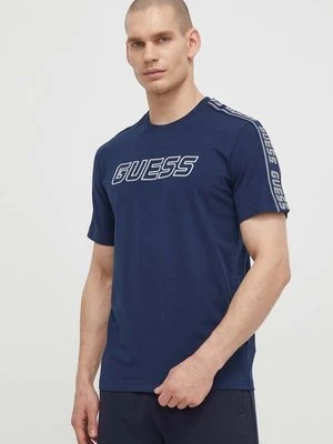 Guess t-shirt ARLO męski kolor granatowy z aplikacją Z4GI18 J1314