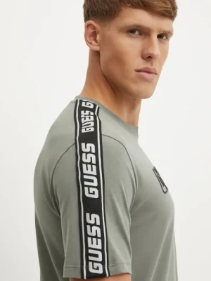 Guess t-shirt ARLO męski kolor zielony z aplikacją Z4GI18 J1314