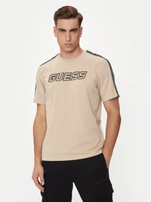 Guess T-Shirt Arlo Z4GI18 J1314 Beżowy Regular Fit