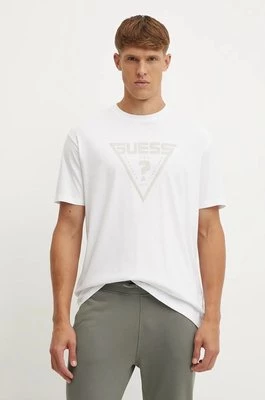 Guess t-shirt AZHA męski kolor biały z nadrukiem Z4BI02 I3Z14